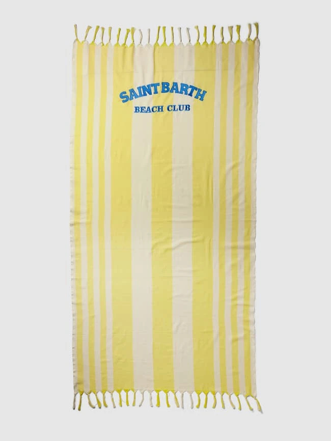 MC2 Saint Barth Strandtuch Mit Allover-Muster Modell 'FOUTAS' - Gelb 2 MC2 Saint Barth Strandtuch Mit Allover-Muster Modell 'FOUTAS' - Gelb – Bild 2