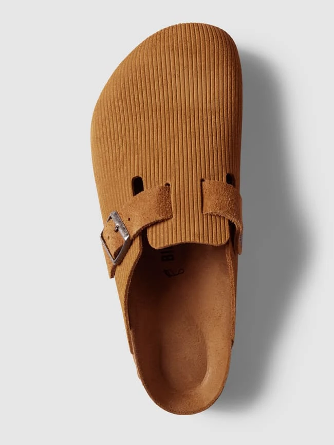 Birkenstock Hausschuhe Aus Echtem Leder Modell 'Boston' - Hellbraun 4 Birkenstock Hausschuhe Aus Echtem Leder Modell 'Boston' - Hellbraun – Bild 4