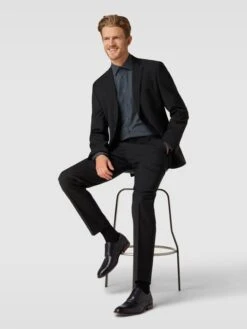 DIGEL Derby-Schuhe Aus Leder Modell 'SELLENG' - Marineblau