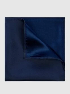 Monti Einstecktuch Aus Seide - Marineblau