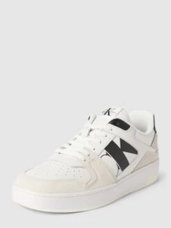Calvin Klein Jeans Sneaker Mit Label-Details Modell 'BASKET' - Weiß