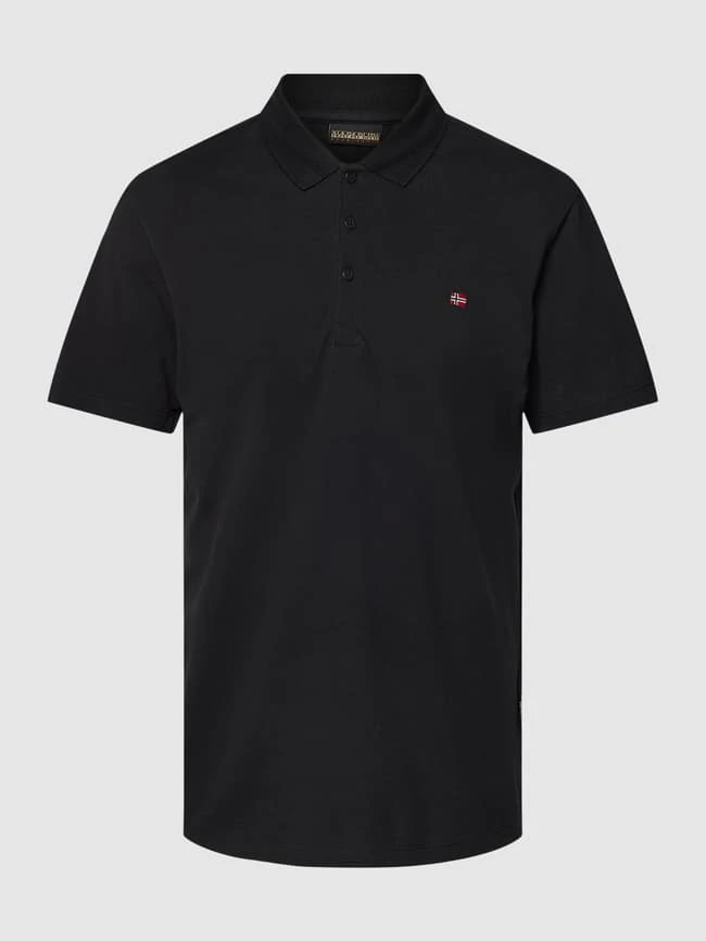 Napapijri Poloshirt Mit Logo-Stitching Modell 'EALIS' - Schwarz 2 Napapijri Poloshirt Mit Logo-Stitching Modell 'EALIS' - Schwarz – Bild 2