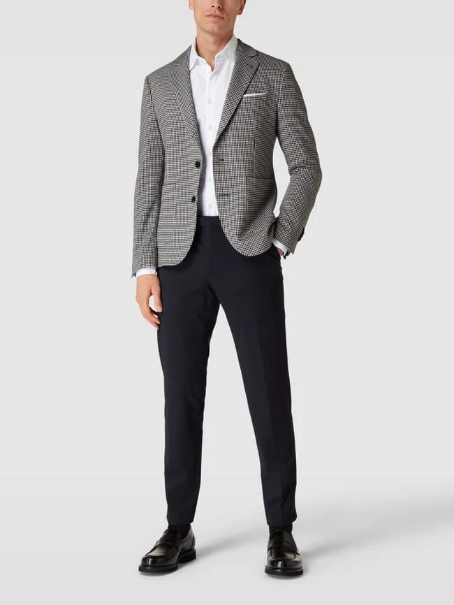 Cinque Regular Fit Sakko Mit Hahnentrittmuster Modell 'Dati' - Schwarz 1 Cinque Regular Fit Sakko Mit Hahnentrittmuster Modell 'Dati' - Schwarz