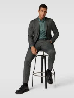 Jake*s Business-Hemd Mit Kentkragen - Schilf