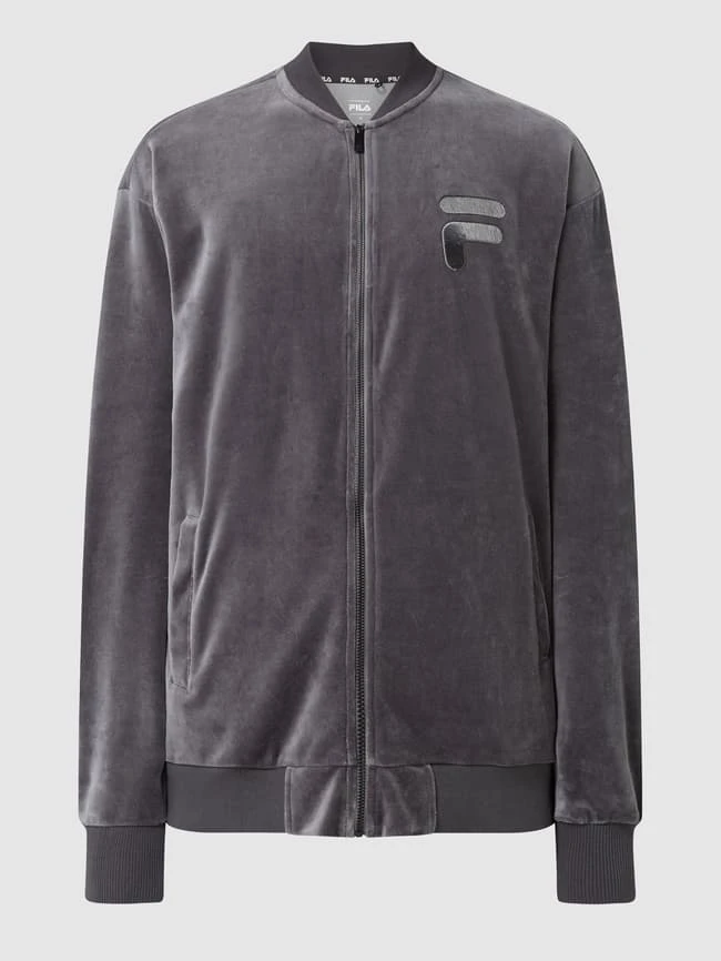 FILA Sweatjacke Aus Nicki Modell 'Comacchio' - Anthrazit 2 FILA Sweatjacke Aus Nicki Modell 'Comacchio' - Anthrazit – Bild 2