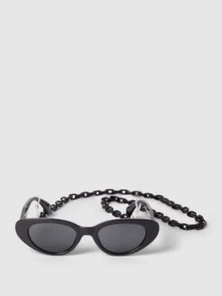 URBAN CLASSICS Sonnenbrille Mit Animal-Print Modell 'Puerto Rico' - Schwarz