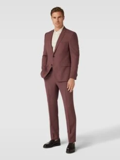 BOSS Anzughose Mit Schurwoll-Anteil Modell 'Leon' - Rot