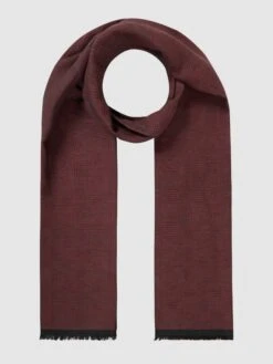 Christian Berg Men Schal Mit Kontrastrückseite - Rot