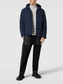 Selected Homme Steppjacke Mit Kapuze Modell 'SLHHARRY PUFFER' - Marineblau