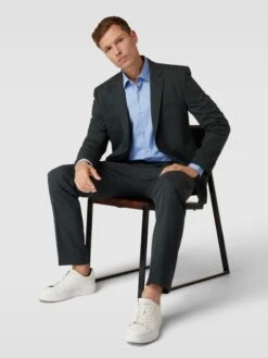 HUGO Regular Fit Business-Hemd Mit Kentkragen Modell 'Kenno' - Hellblau