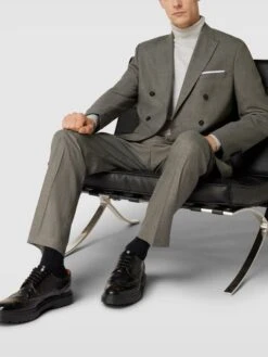 Selected Homme Comfort Fit Sakko Mit Reverskragen Modell 'DAXLOGAN' - Hellgrau