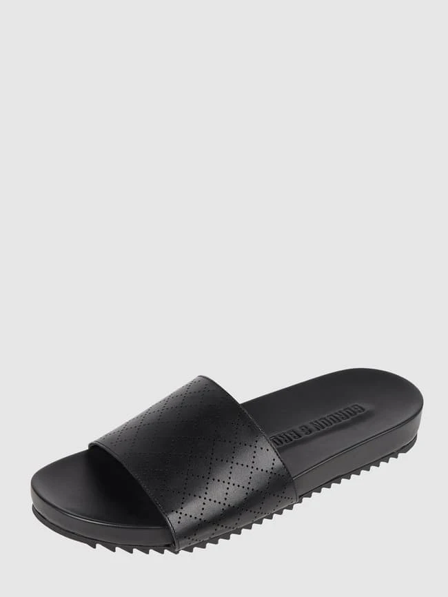 Gordon & Bros Pantolette Aus Leder Modell 'Storm' - Schwarz 1 Gordon & Bros Pantolette Aus Leder Modell 'Storm' - Schwarz