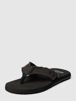 Quiksilver Zehentrenner Mit Ausgefranstem Saum Modell 'MONKEY ABYSS' - Dunkelbraun