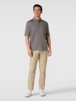 Bugatti Poloshirt Mit Polokragen - Dunkelgrau