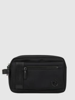 Bugatti Kulturbeutel Mit Logo Modell 'Nero' - Schwarz