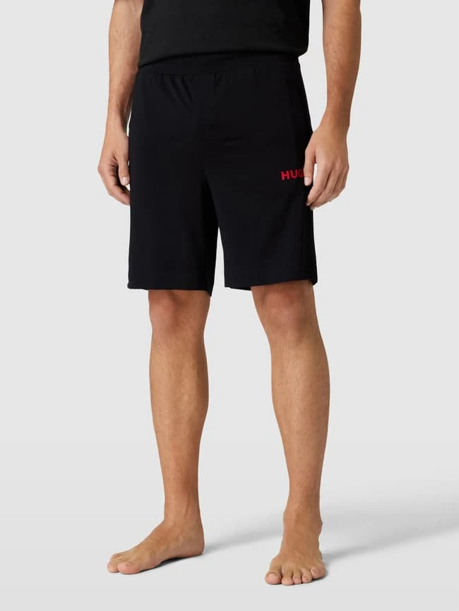 HUGO Sweatshorts Mit Label-Print - Schwarz 4 HUGO Sweatshorts Mit Label-Print - Schwarz – Bild 4