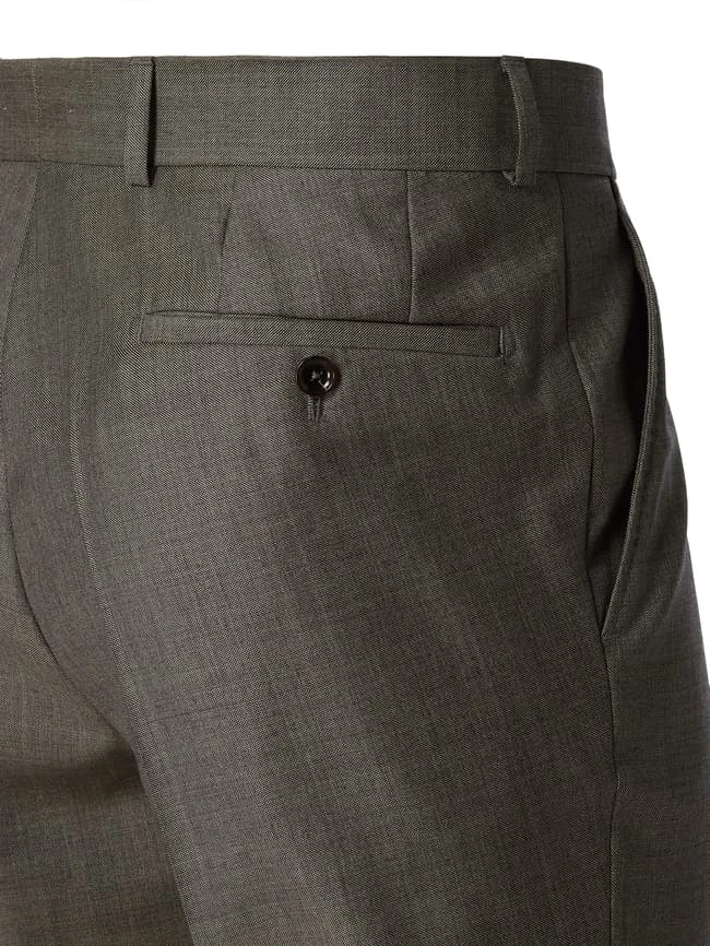 Carl Gross Anzughose Aus Schurwolle Modell 'Stevenson' - Stein 4 Carl Gross Anzughose Aus Schurwolle Modell 'Stevenson' - Stein – Bild 4