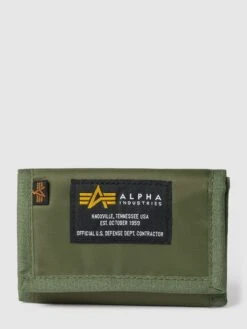 Alpha Industries Portemonnaie Mit Label-Patch Modell 'Crew Wallet' - Olivgrün