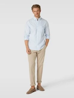 Gant Regular Fit Freizeithemd Mit Streifenmuster Modell 'OXFORD' - Hellblau