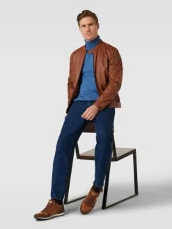 Pantofola DOro Sneaker Aus Leder Modell 'RIZZA UOMO' - Cognac