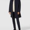 Emporio Armani Mantel Mit Stehkragen Modell 'Travel Standup Trench' - Marineblau