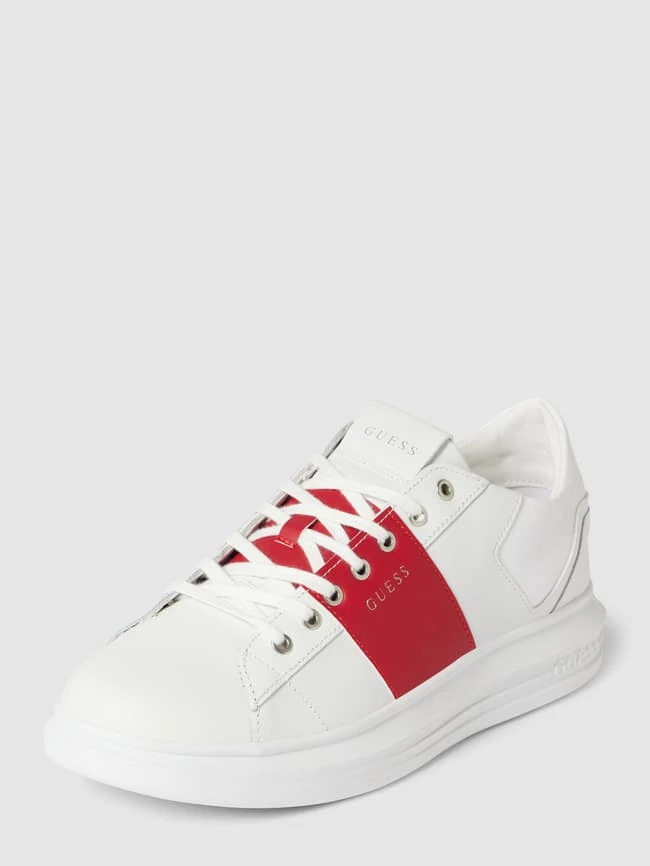 Guess Sneaker Mit Kontrastbesatz Modell 'VIBO' - Weiß 2 Guess Sneaker Mit Kontrastbesatz Modell 'VIBO' - Weiß – Bild 2
