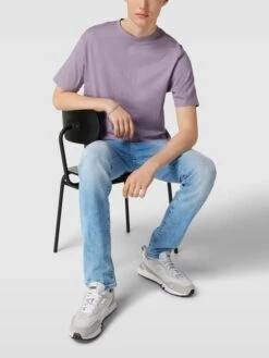 LTB Tapered Fit Jeans Mit Destroyed-Details Modell 'Joshua' - Hellblau