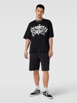 REVIEW Jeansshorts Mit Eingrifftaschen - Schwarz