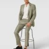CG - Club Of Gents Slim Fit Chino Mit Strukturmuster Modell 'Paco' - Grün