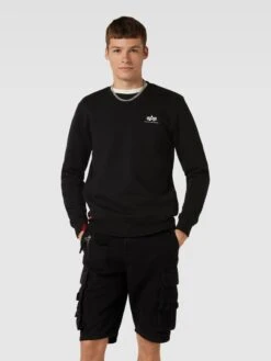 Alpha Industries Sweatshirt Mit Label-Print Modell 'BASIC' - Schwarz -Herrenbekleidung Angebote 6d6kkc1h9p9k4chm69b38gq38993cii768s3ici988rksgq2al544li66pb5cgic75b48d299da34ii96h3j8p36c5h3ip9l6hhj6d1k6oqj8e9j6cr36dpmcpgmccj16ssmap0