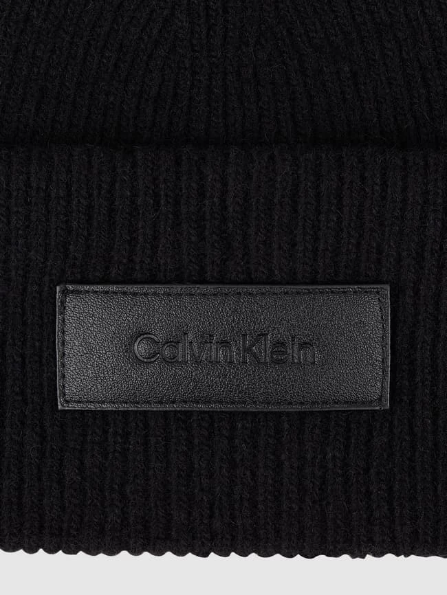 CK Calvin Klein Mütze Mit Logo - Schwarz 2 CK Calvin Klein Mütze Mit Logo - Schwarz – Bild 2