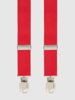 Willen Hosenträger In X-Form - Dunkelrot