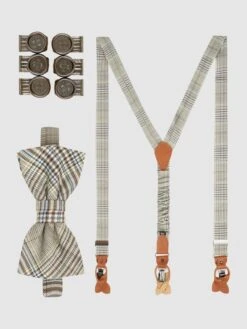 Prince Bowtie Hosenträger Und Fliege Im Set - Lindgrün