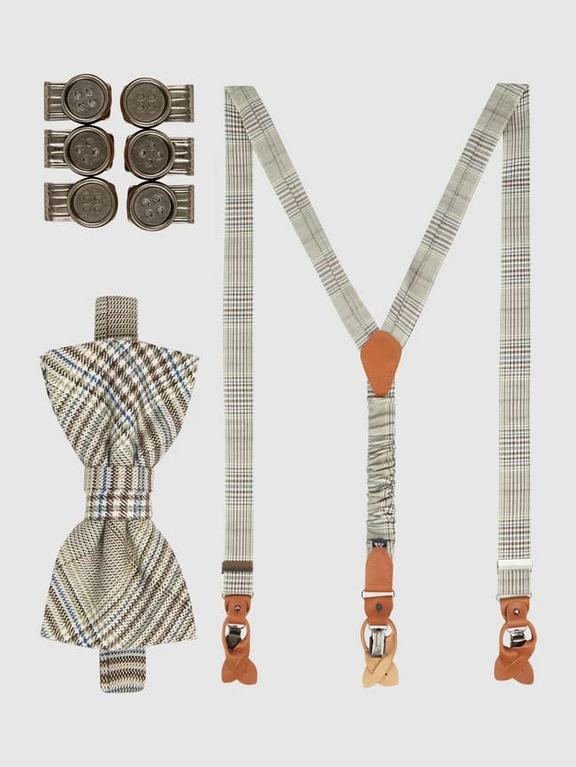 Prince Bowtie Hosenträger Und Fliege Im Set - Lindgrün 1 Prince Bowtie Hosenträger Und Fliege Im Set - Lindgrün