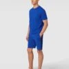 BOSS Green Sweatshorts Mit Galonstreifen Modell 'Headlo' - Royalblau