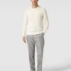 Marc O'Polo Strickpullover Mit Label-Stitching - Offwhite