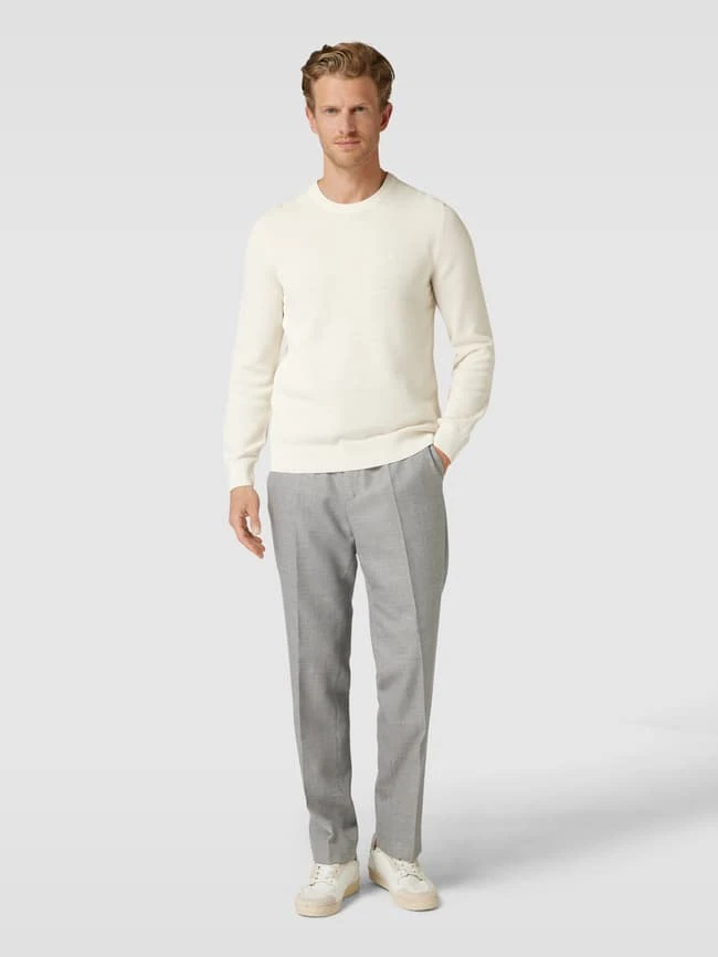 Marc O'Polo Strickpullover Mit Label-Stitching - Offwhite 1 Marc O'Polo Strickpullover Mit Label-Stitching - Offwhite