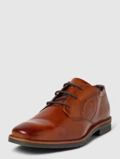 Bugatti Derby-Schuhe Aus Echtem Leder Modell 'MERLO' - Cognac