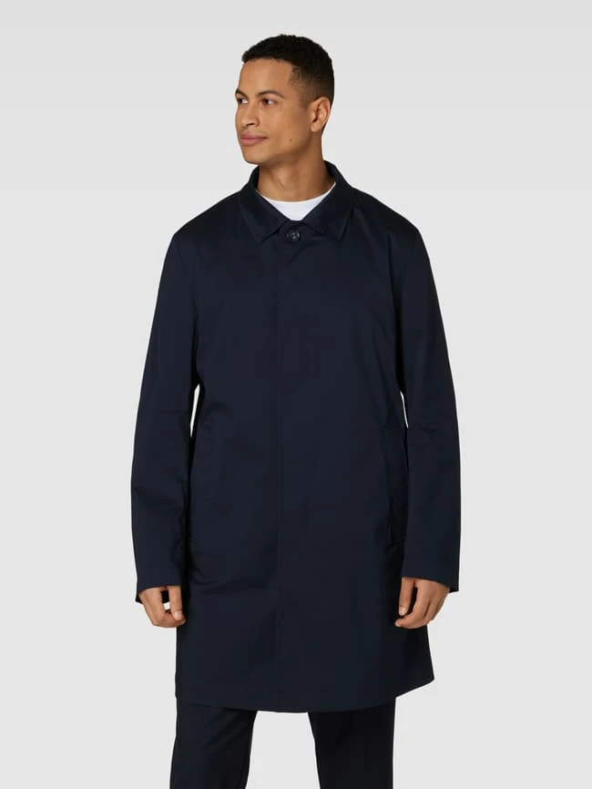 BOSS Mantel Mit Eingrifftaschen Modell 'Jared' - Blau 4 BOSS Mantel Mit Eingrifftaschen Modell 'Jared' - Blau – Bild 4