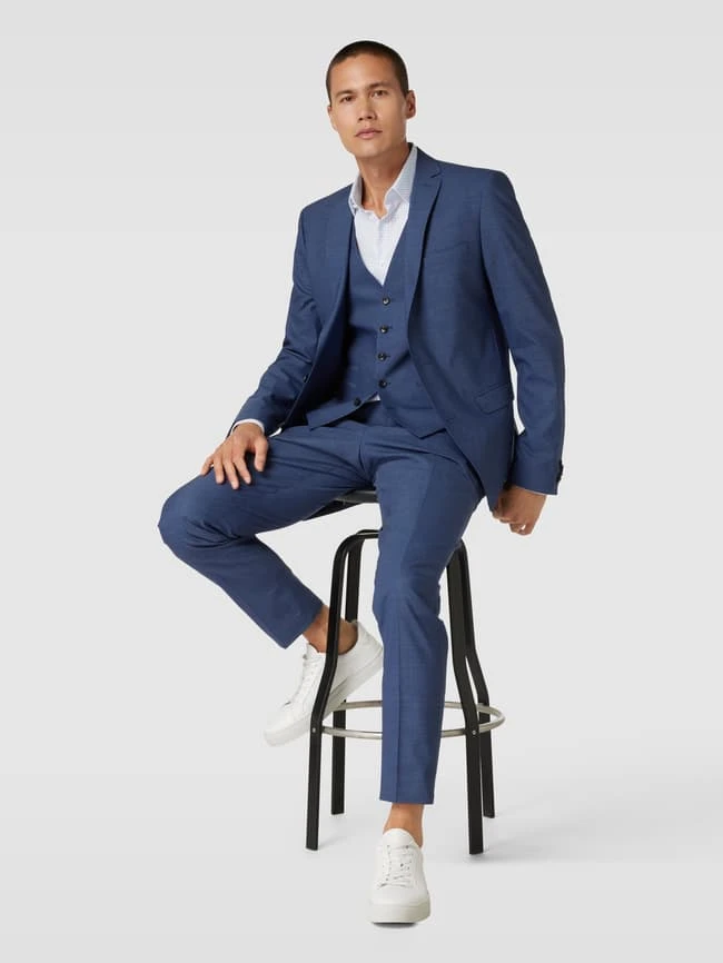 Jake*s Regular Fit Business-Hemd Mit Feinem Allover-Muster - Weiß 1 Jake*s Regular Fit Business-Hemd Mit Feinem Allover-Muster - Weiß