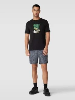PUMA PERFORMANCE T-Shirt Mit Motiv-Print Modell 'CLASSICS' - Schwarz