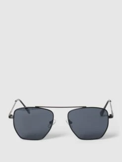 URBAN CLASSICS Sonnenbrille Mit Geradem Steg Modell 'Denver' - Schwarz