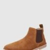 Jack & Jones Chelsea Boots Aus Veloursleder Modell 'Bravo' - Mittelbraun