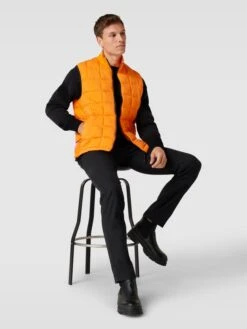 FIRE + ICE Steppweste Mit Stehkragen Modell 'VENTO' - Orange