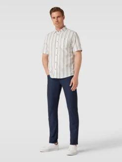 Pierre Cardin Hose Mit Label-Detail Modell 'Lyon' - Marineblau