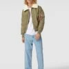 Alpha Industries Bomberjacke Mit Umlegekragen Modell 'INJECTOR' - Khaki