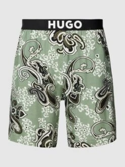 HUGO Boxershorts Mit Paisley-Muster - Hellgrün