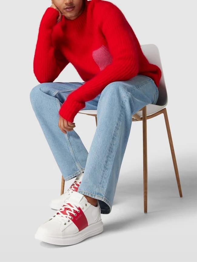 Guess Sneaker Mit Kontrastbesatz Modell 'VIBO' - Weiß 1 Guess Sneaker Mit Kontrastbesatz Modell 'VIBO' - Weiß