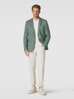 A Fish Named Fred Sakko Mit Einstecktuch - Hellgrün