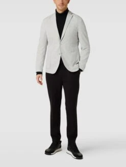 S.Oliver BLACK LABEL 2-Knopf-Sakko Mit Reverskragen - Hellgrau